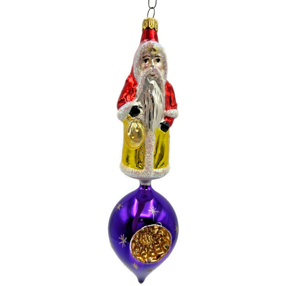 Christopher Radko Georgian Santa Claus Reflector Christmas Ornament 93-292-0 - Picture 1 of 9